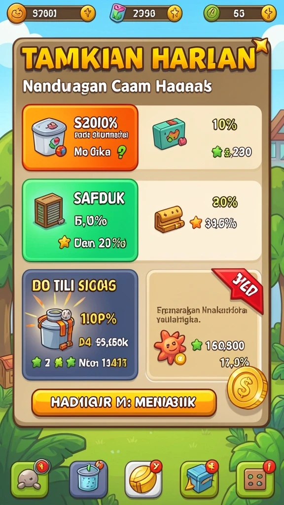 Tampilan antarmuka utama 62VIP yang intuitif dan menarik.