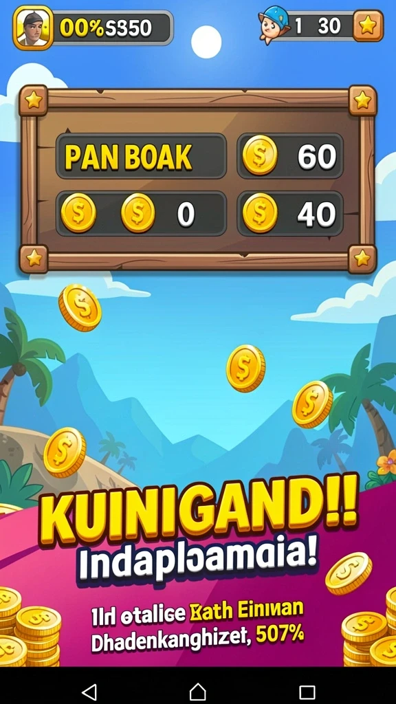 Tampilan awal game 73K yang menarik.