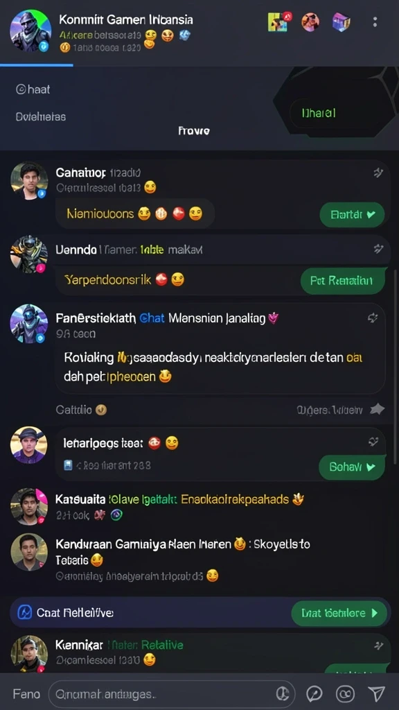 Tangkapan layar menunjukkan berbagai karakter dan unit yang dapat digunakan.