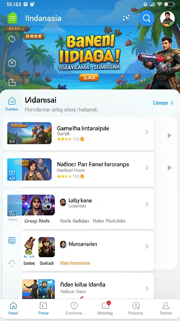 Tangkapan layar yang menampilkan interaksi antar pemain dalam game.
