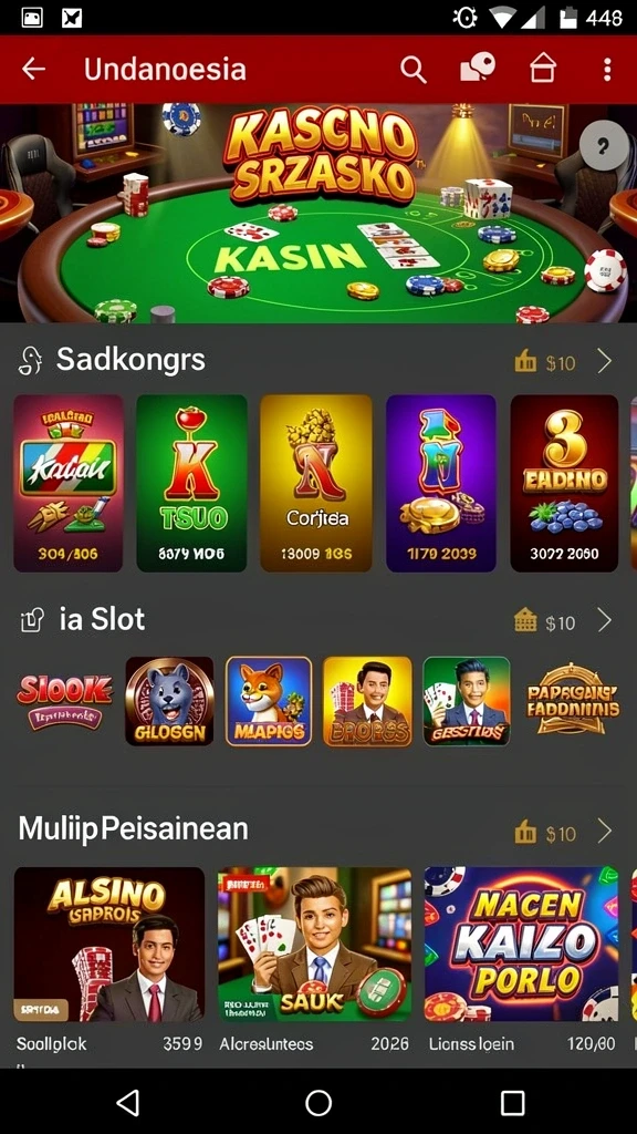 Tampilan utama aplikasi ASIKTOTO yang memukau.