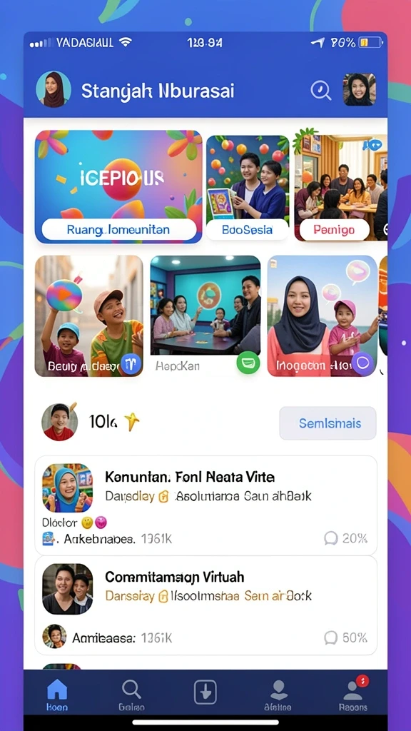 Screenshoot permainan kartu yang penuh aksi dan seru.