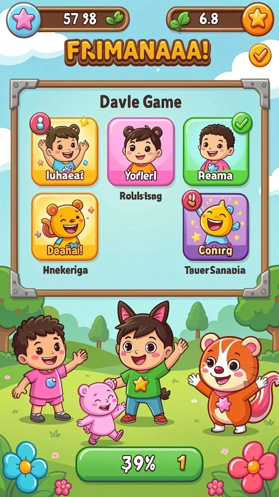 Tangkapan layar pertama menunjukkan karakter utama dalam aksi.