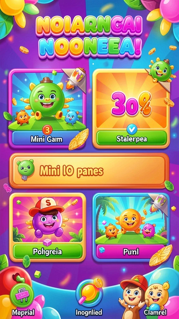 Berbagai harta dan power-up dalam permainan.