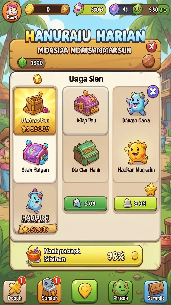 Tampilan tema slot yang beragam dan menawan.