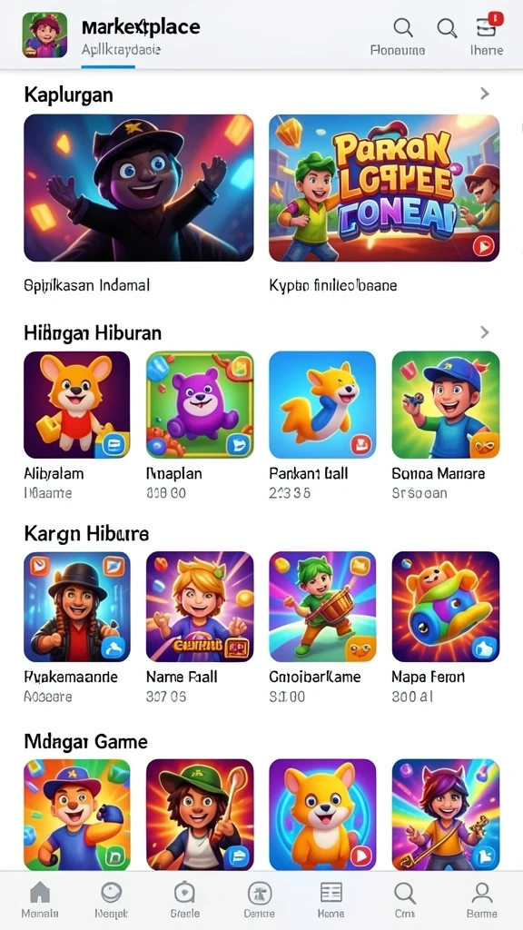 Mode permainan yang bervariasi dan menyenangkan.