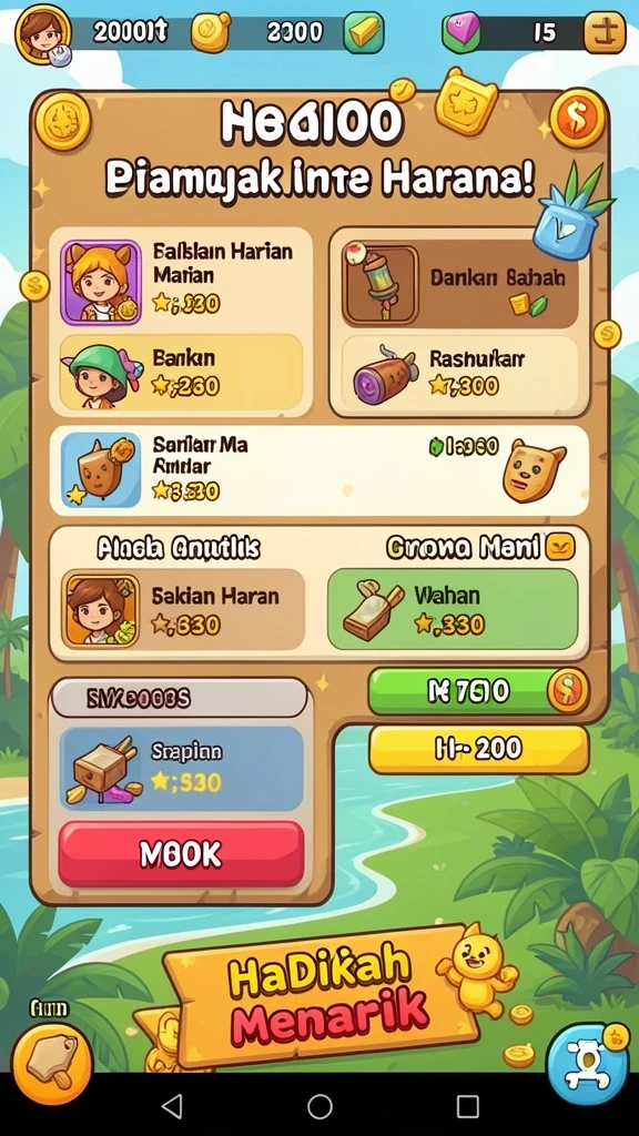 Tampilan grafis yang menarik dan modern.
