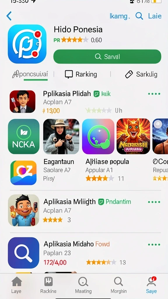 Tampilan antarmuka yang menarik dan user-friendly.