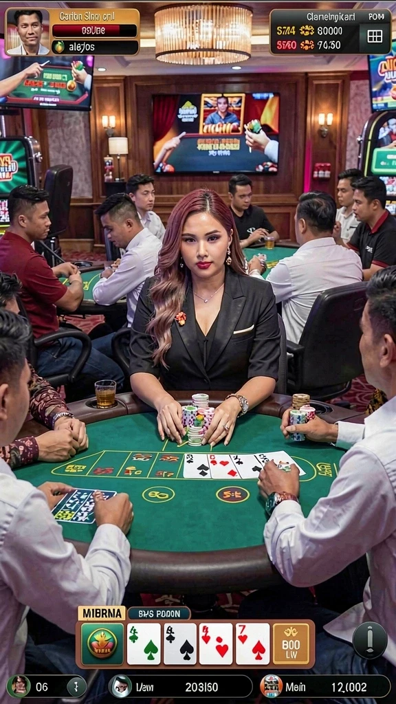 Tangkapan layar tentang komunitas aktif dalam permainan.
