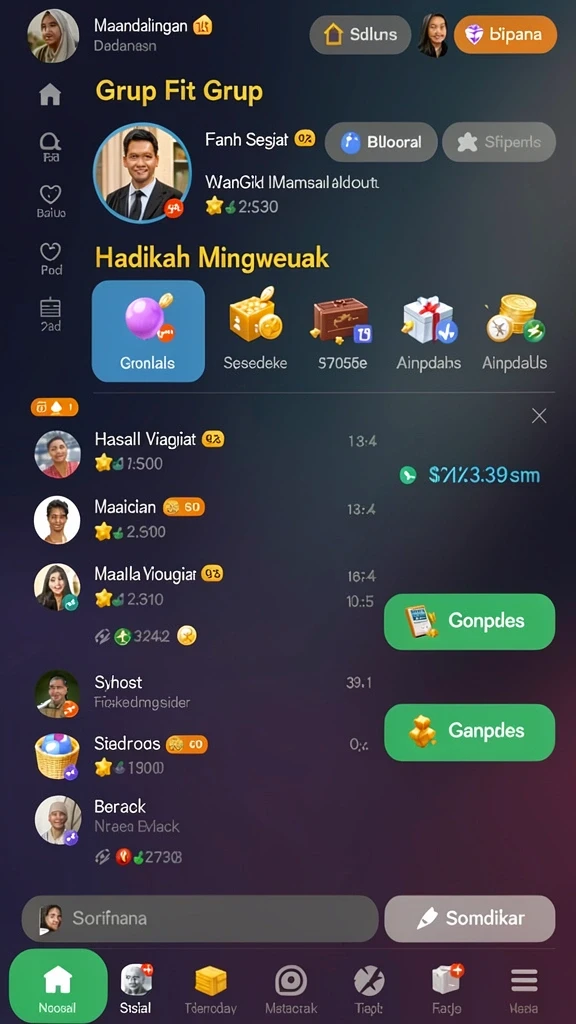 Tangkapan layar antarmuka yang menarik dan mudah digunakan.