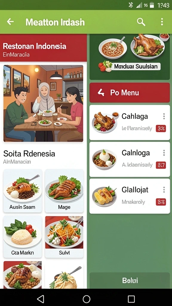 Antarmuka pengguna yang sederhana dan mudah digunakan.