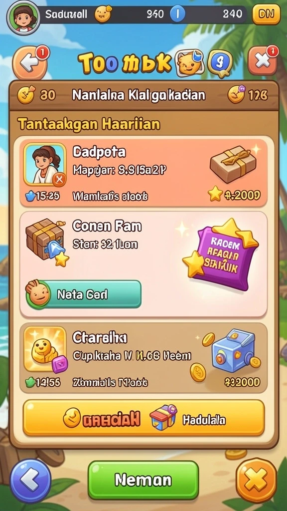 Tampilan antarmuka yang ramah pengguna.