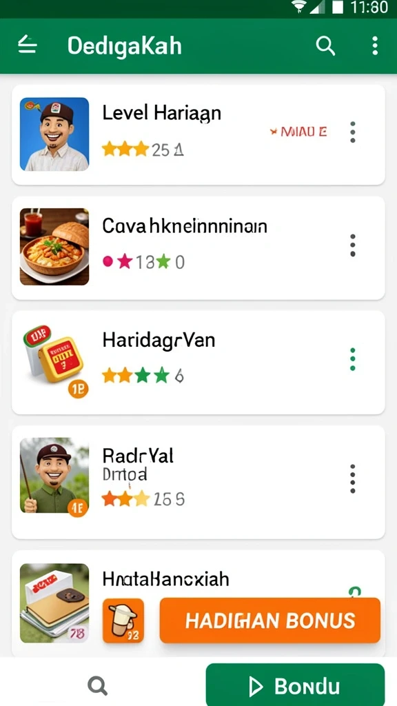 Grafik warna-warni yang menarik perhatian.