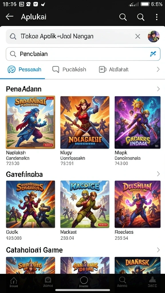 Tampilan antarmuka yang menarik dan ramah pengguna.