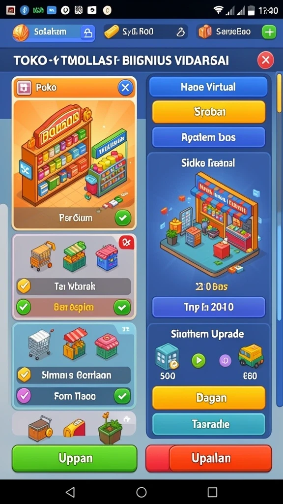 Pilihan permainan yang beragam dan seru.