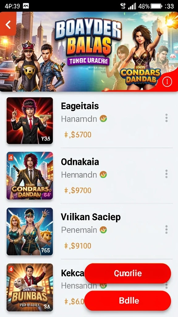 Tampilan karakter utama dalam petualangan yang seru.