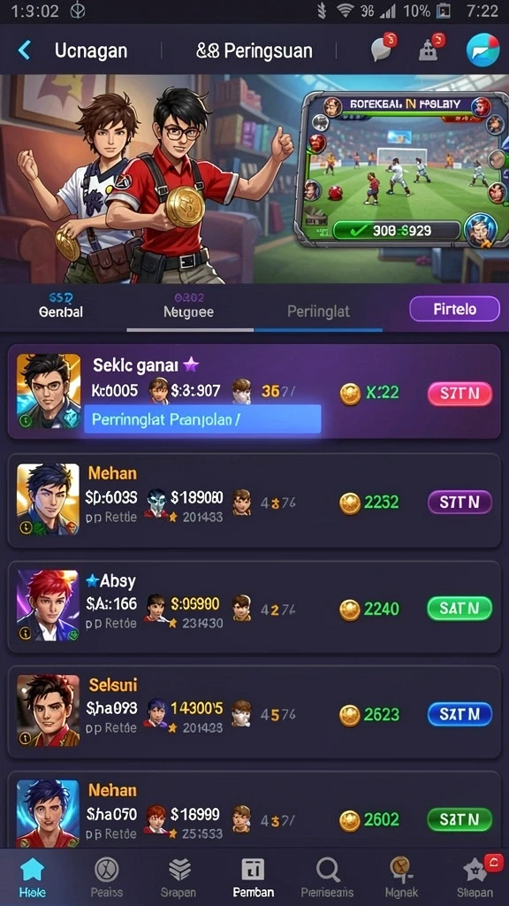 Mode permainan yang beragam dan penuh tantangan.